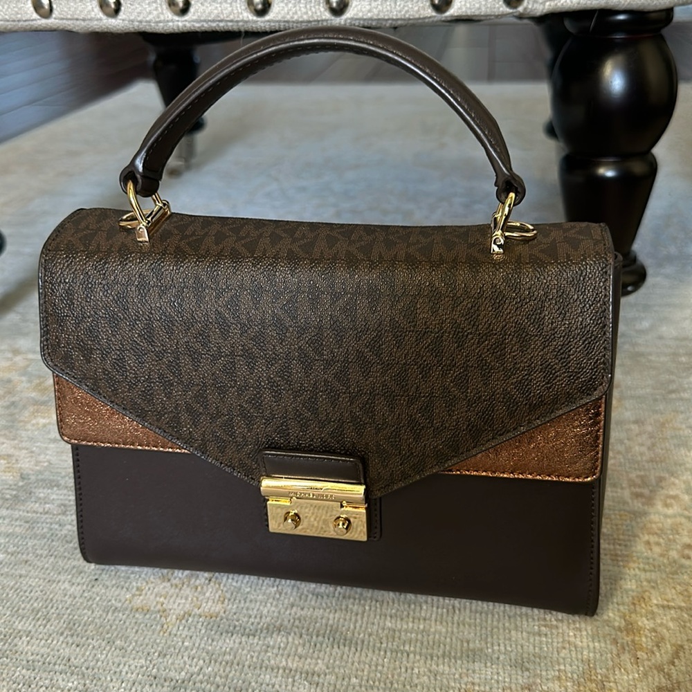 Michael Kors Logo Top Handle Bag